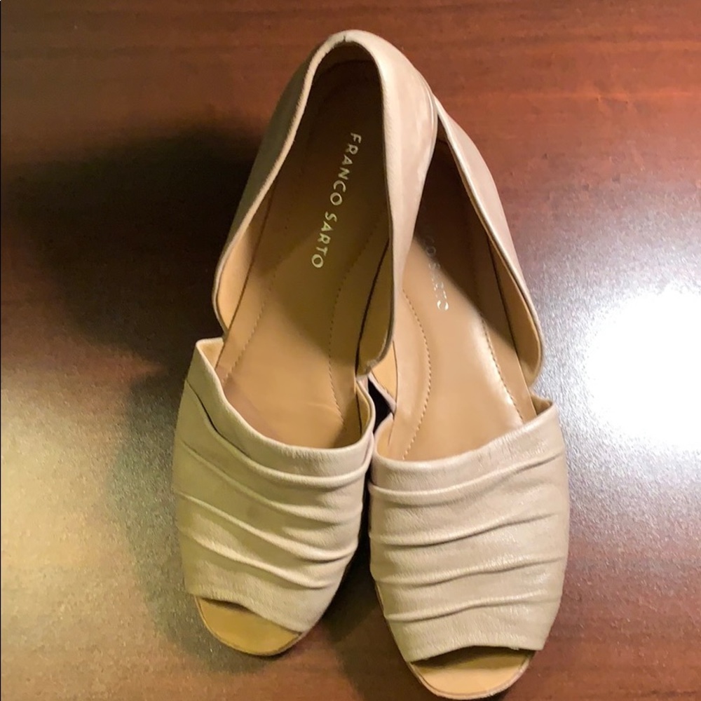 Franco Sarto Peep-Toe Loafers